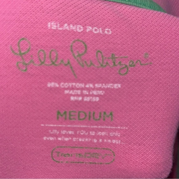 Lilly Pulitzer Island Polo Shirt in Pink - Picture 2 of 3